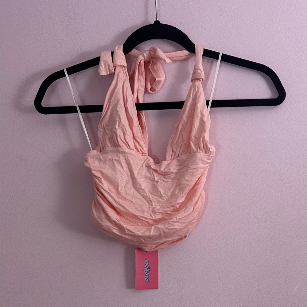 Edikted Pink Halter Top